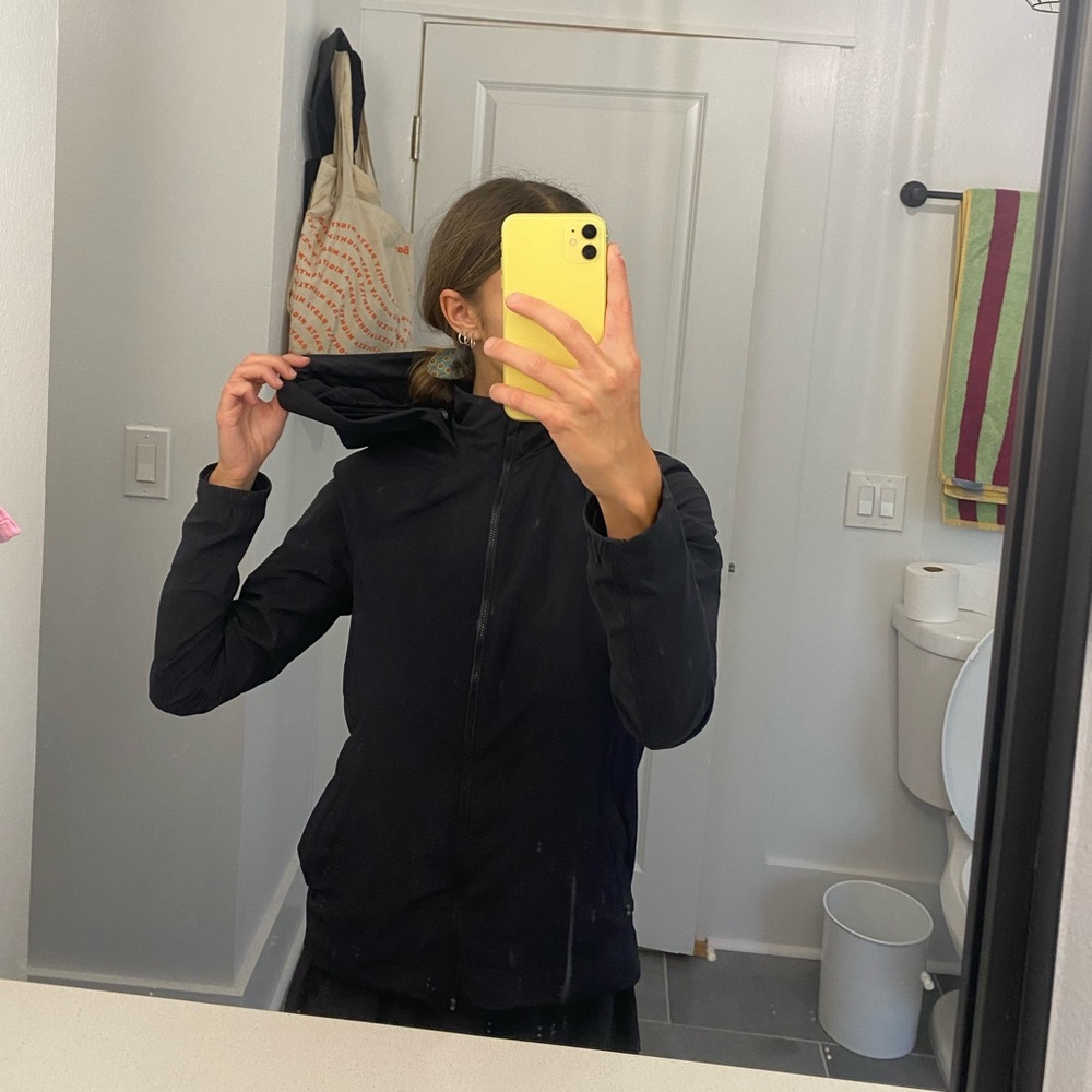 Lululemon Black Zip Up Jacket with Hood